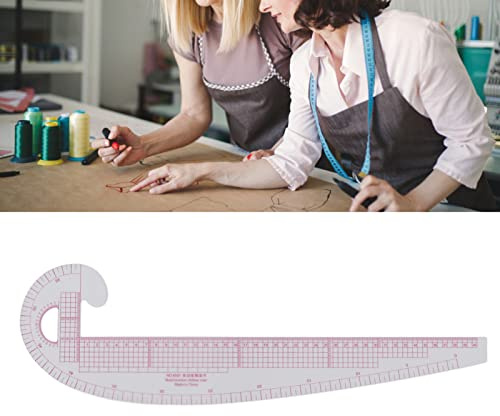 58cm 6501 Righello curvo Righello metrico Plastica Cucire Righello curvo francese Righello cucito Righello sarto Modelli Creazione di modelli per cucire Disegnare Pittura Strumenti per cucire fai da t