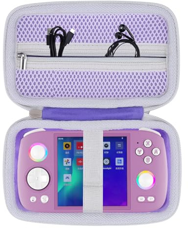 Khanka Custodia Rigida per Console RG Cube Arcade Unisoc T820,Viola