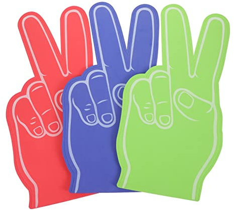 YARNOW 3 Stück Schaumstoff Cheerleading Handrequisiten Für Sportveranstaltungen Junge Mädchen Spaßelemente Weich Reaktiv Robust Komfortabel