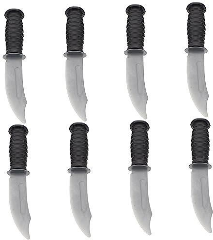 Toddmomy Couteau Jouet Garçon et Filles Set de 8 Accessoires Décoratifs Halloween Matériau PVC Jouets de Fête pour et Fête Costumée