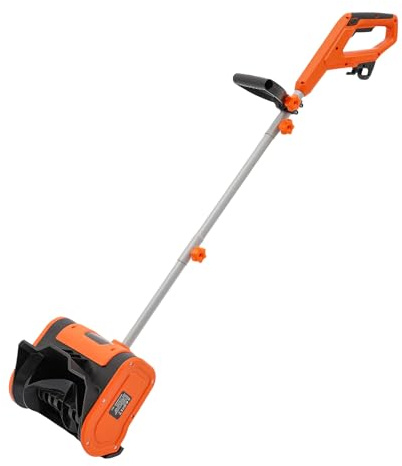TONFEION Fraise à neige 1800 W 220 V Pelle à neige avec câble Largeur de travail 32 cm Pelle à neige électrique 3500 tr/min Hauteur de neige max. 15 cm Portée de lancer 8 m Pour jardin/cour