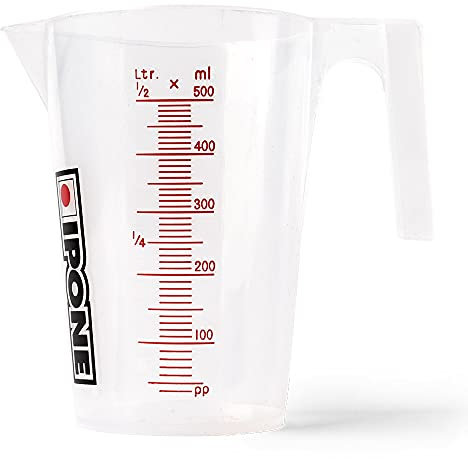 Ipone Mesure Gradué - 500 Ml Transparent - 1 Pièce - Mesureur de Volume Huile