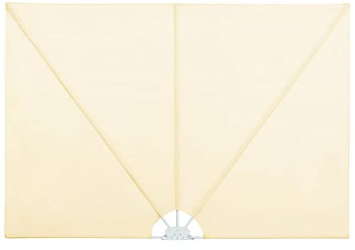 vidaXL Seitenfächer Terrasse 300x200cm Creme Balkonfächer Seitenmarkise Garten