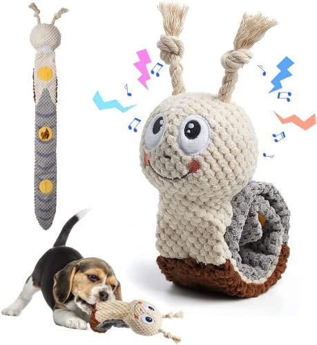 Intelligenzspielzeug für Hunde,Schnüffelspielzeug Hund,Hundespielzeug Schnupftabak,Quietschend Welpenspielzeug,Interaktives Hundespielzeug,Puzzle Toys for Dogs,Schnecke Interaktives Hundespielzeug