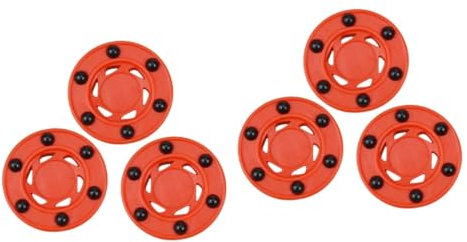 Toddmomy 6 STK Puck Hockeybälle Im Freien Zubehör Für Eishockeyspiele Inline-hockeybälle Eishockey Zum Üben Eishockeytraining Rollhockey Mit Dem Ball Nylon Sport Männer Und Frauen