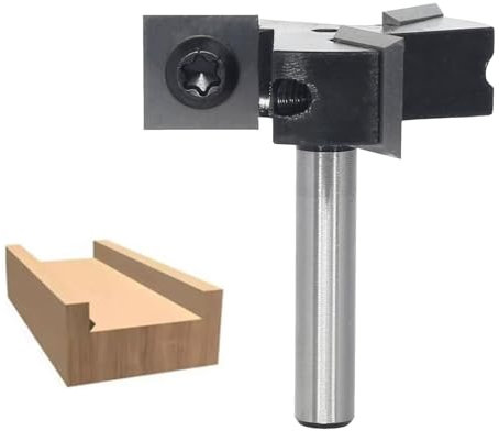 Sinoprotools Spoilboard Surfacing Router Bits 1/4 Shank,Planer Bits with Indexable Inserts,Slab Flattening & Rabbeting Flycutter Router Bit/Planing Bit (D=1-1/2,I=12mm,S=1/4)