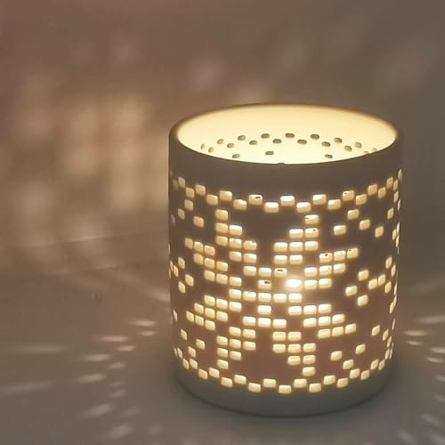 Lichthaus Teelichthalter Kerzengläser Teelichthaus Keramik Deko Design Weihnachtsteelichter, Wohndekoration, Kreatives Geschenke Weihnachten, Weihnachtsdeko