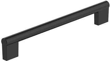 Amerock Versa 7-9/16 inch (192mm) Center-to-Center Matte Black Cabinet Pull, BP55531FB