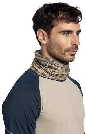BUFF Scaldacollo Coolnet UV Green Unisex Adulti, Taglia Unica
