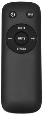 EMSea 1 Mando A Distancia Repuesto para Subwoofer de Cine en Casa Z906 Compatible con Logitech Z906 5.1 Sistema de Altavoces de Sonido Envolvente Color Negro (batería No Incluida)