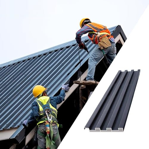 Lamiere per Copertura Tetti Pannelli di Copertura del Tetto Extra Lunghi in Alluminio, Pannello di Rivestimento del Tetto con Riempimento in Policarbonato, Lastre Antivento per Tetti in Metallo per De