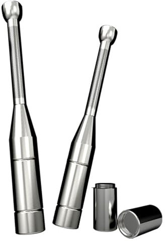 BDJSN 2PCS Adjustable Macebell Clubbell, 10kg/12kg/14kg Steel Mace Exercise Club, Weighted Club Strength Training Equipment for Full Body Muscle Exercise, Fitness, Stretching, Conditioning