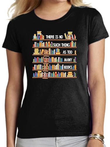 the Fan Tee Camiseta de Adulto de Mujer Hobby Lectura Moda para Amantes de los Libros, La Literatura, Autor, Historia, Lenguajes. 002 XXL