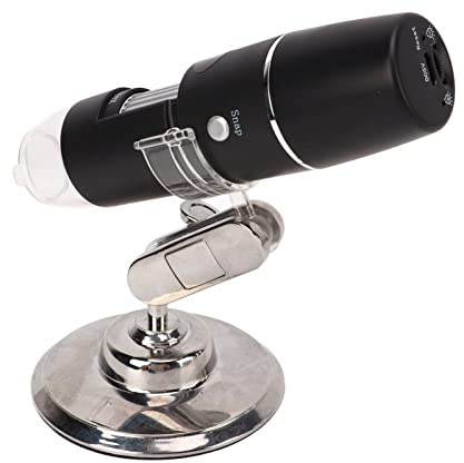 Pongnas 1000X HD Digital Microscope with WiFi Connectivity for Phones & Tablets - Portable Handheld Electron Microscope with Ruler