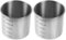 Zerodeko 2Pcs Stainless Steel Rice Measuring Cup, Scale Measuring Cup, Baking Tool Set, Metal Kitchen Container Measurement Tools, 250ml