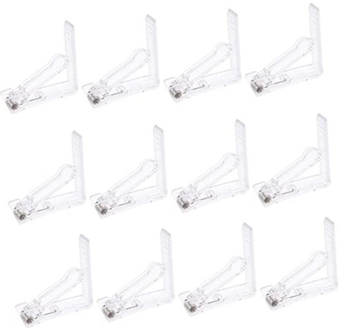Ciieeo Abrazaderas para Mantel de Fiesta 12piezas, Clips Ligeros de Ps para Sujetar y Organizar Manteles en Mesas de Camping y Uso Interior
