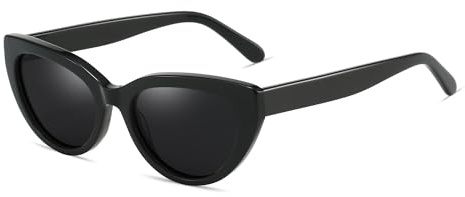 ZENOTTIC Gafas de sol polarizadas para mujeres: Montura retro de ojo de gato - Gafas de sol de moda con protección UV400
