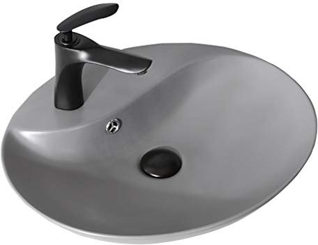 Wash Stands & Vanity Units Bathroom Sinks Ceramic Wash Basin Household Vanity Cafe Restaurant Sink Balcony Laundry Pool Rectangular Easy To Clean Gift (Color : Dark green