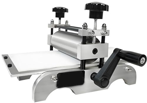 GJBMXSM Rodillo para Losas Manual, Prensa de Grabado Profesional, Máquina de Impresión de Mesa para Huecograbado y Relieve, para Xilografía y Calcografía, Área de Impresión 14x7 Pulgadas