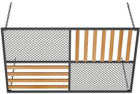 YJEUZCD Soffitto Piastrelle Pannelli, Metallo Decorativo Gridwall per Visualizzazione, Filo Griglia Privacy Schermo al Coperto Partizione, Barre Tetto della Casa Tassello(70x95cm)
