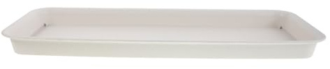 SUPVOX Bandeja Rectangular para Macetas de Resina Recolector de Agua para Plantas de Interior Platillo Grande 48X20 CM Base de Riego y Drenaje para Bonsáis y Jardinería