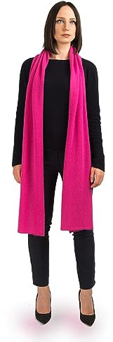 Dalle Piane Cashmere - Breiter schal aus 100% Kaschmir - Made in Italy - für Frau, Farbe: Fuxia, Einheitsgröße