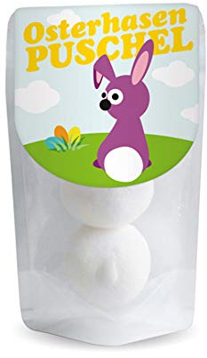  Osterhasen Puschel  - Schaumzucker Speckbälle | Spaßgeschenk zu Ostern