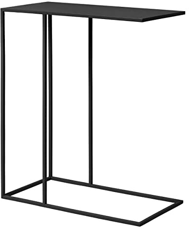 blomus Beistelltisch FERA | Black | 50L x 25B x 58H cm | Sofatisch Schwarz | Kaffeetisch aus Stahl für Flur, Wohnzimmer, Schlafzimmer, Büro