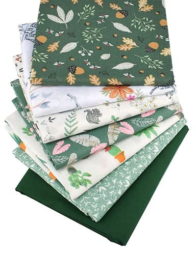 Patchwork Stoffe 7 stück Stoffpaket 50 * 50cm Bunte Baumwollstoff Set zum Nähen Scrapbooking Quilten Handwerk