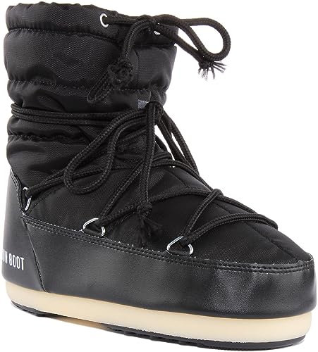 Moon Boot Light Low Nylon Stiefel Damen Schwarz - 35/36 - Schneestiefel Shoes