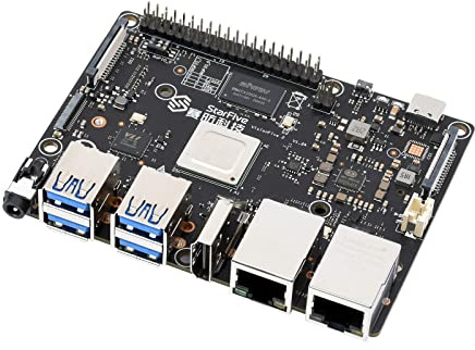 Waveshare VisionFive2 RISC-V Single Board Computer, StarFive JH7110 Processor, with Integrated 3D GPU, 4GB LPDDR4 RAM, 40PIN GPIO Interface, Compatible with Raspberry Pi