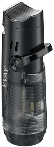 VVAY Briquet Tempête Gaz Rechargeable, Jet Flamme (Gaz Non Inclus)