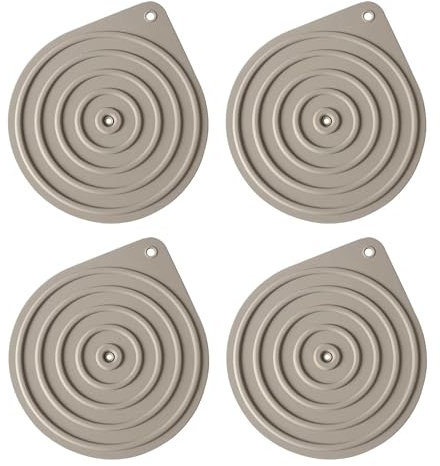 4 Pcs Plate Warmer, Food Warming Mat, Multi-Purpose Silicone Food Warmers, Microwave Non-Slip Silicone Mats, Hot Plates for Keeping Food Warm Ideal for Oven Hot Pan Dinner Cooking