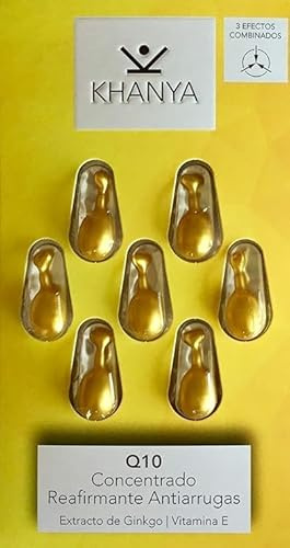 Khanya Q10 anti-rynk-uppstramande koncentrat med ginkgo-extrakt, vitamin E
