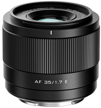 VILTROX 35mm f1.7 E, AF 35mm F1.7 E Mount Lens for Sony E, Auto Fcous APS-C Large Aperture Prime Lens for Sony ZV-E10 II EV10 a6700 a6600 a6400 a7c ii a7rv a7iii