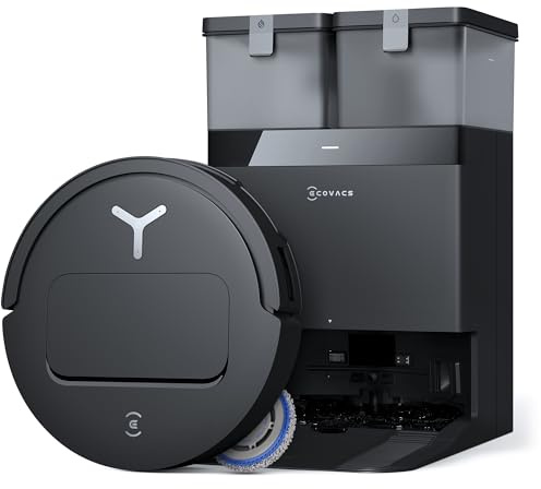 ECOVACS DEEBOT T50 PRO Omni Robot Vacuum and Mop, 3.19” Ultra-Slim, 15,000Pa Suction, ZeroTangle 2.0, TruEdge Edge Cleaning, AIVI 3D Obstacle Avoidance, Auto Mop Wash & Dry, Self-Emptying