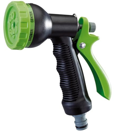 Draper 7 Pattern Hose Pipe Spray Gun|Polypropylene Garden hose nozzle | Watering Tool|Lockable Trigger |Universal Connector| 26246