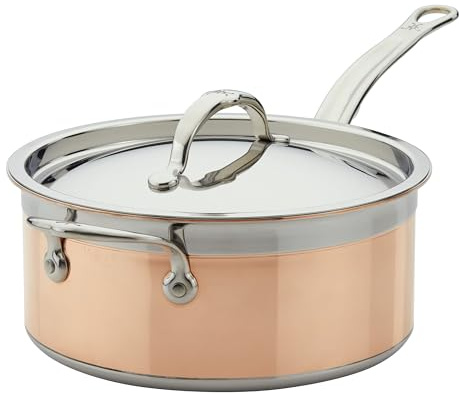 Hestan - CopperBond Collection - 100% Pure Copper Sauce Pan, 4 Quart