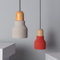 LEDKIA LIGHTING - Hängeleuchte | Beton & Holz Design | Einstellbares Kabel | E27 Fassung | Vielseitige Anwendung | Wohnzimmer, Küche, Schlafzimmer, Terrakotta, Beton