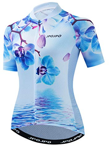 PSPORT Maglietta da donna per ciclismo estiva a maniche corte, abbigliamento per bicicletta traspirante, mtb, per mountain bike, ad asciugatura rapida, 17, L