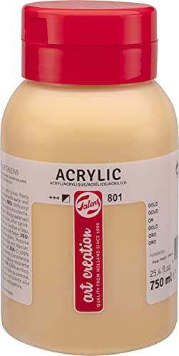 Peinture Acrylique en pot or 750ml - Royal Talens