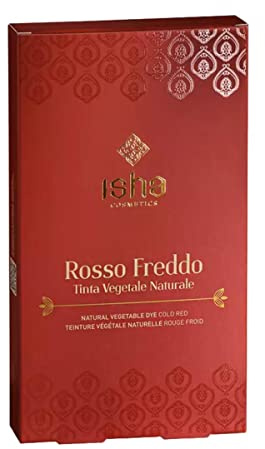 isha cosmetics - Henna, rot, kalt, 100 g, Tönung in pflanzlichem und natürlichem Pulver