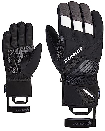 Ziener Herren GENRIX Ski-Handschuhe/Wintersport | wasserdicht, Alpine Wool, Black, 9,5