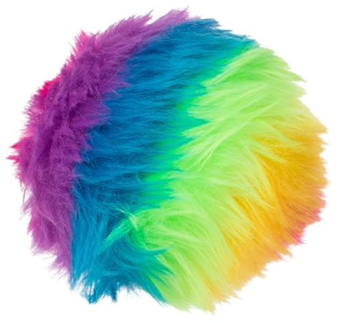 MIJOMA Palla antistress in peluche, arcobaleno, 7,5 cm di diametro, rilassamento e antistress