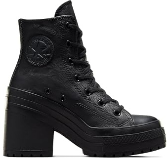 Converse Unisex-Erwachsene Chuck 70 De Luxe Leather High Top Sneaker, Schwarz, 9.5 Women/7.5 Men