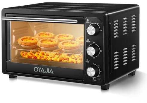 28L Mini Oven Hob Cooker Grill With Electric Hob Double Hotplate Tabletop Black.