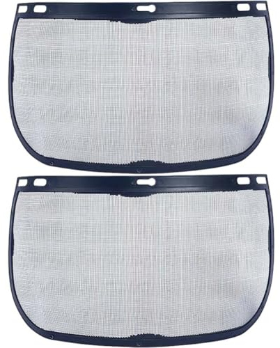 HiyyFloy Visiera di Ricambio per Visiera, 2 Pezzi, Protezione per Il Viso in di Rame, Protezione per Gli Occhi, Visiera Protettiva per Il Viso, per Giardinaggio, Diserbo E Taglio del Legno