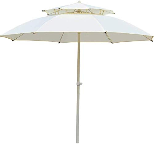 LSLYTQ Outdoor Garden Parasols Double Top Outdoor Parasol With Crank，Patio Umbrella For Balcony Table, Deck, Backyard, Swimming Pool, Garden good