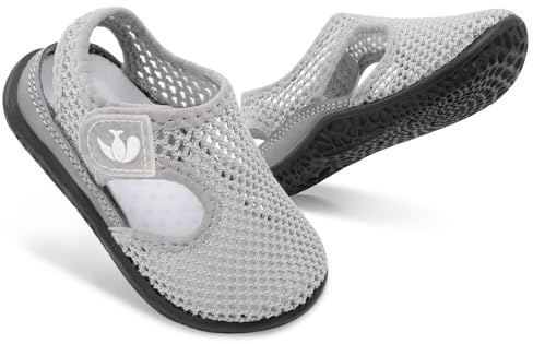 FEETCITY Baby Boys Girls Sandals Soft Sole Summer Slippers Infant Shoes Baby Flat Beach Shoes Newborn Crib Shoes 12-18 Months