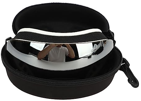 Qudinip Hundsolglasögon UV-skydd Justerbara Glasögon för Medelstora Hundar med TPU-ram och Magnetiska Linser (Silverlinser)